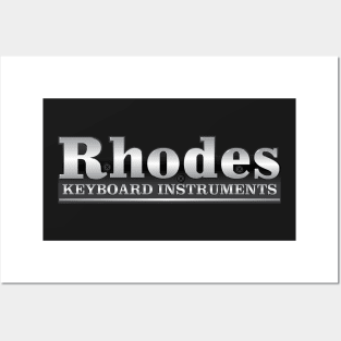 Rhodes electric piano logo. Posters and Art